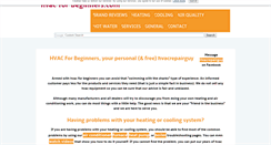 Desktop Screenshot of hvac-for-beginners.com